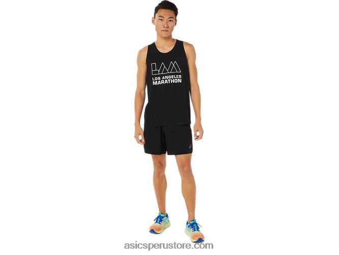 RPVB1617 rendimiento negro Asics camiseta sin mangas lam ready-set ii para hombre