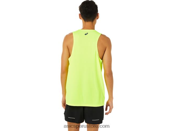 RPVB1619 amarillo de seguridad Asics camiseta sin mangas lam ready-set ii para hombre