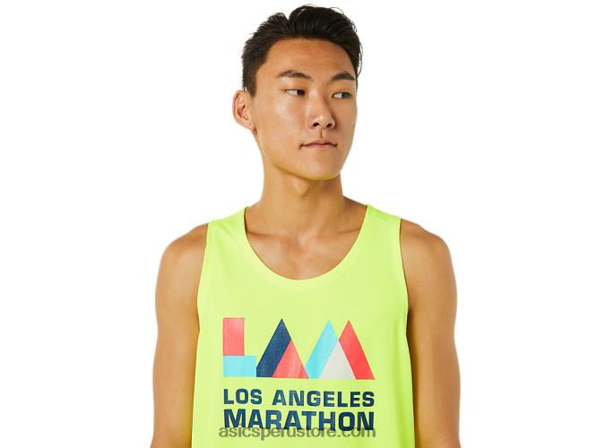 RPVB1619 amarillo de seguridad Asics camiseta sin mangas lam ready-set ii para hombre