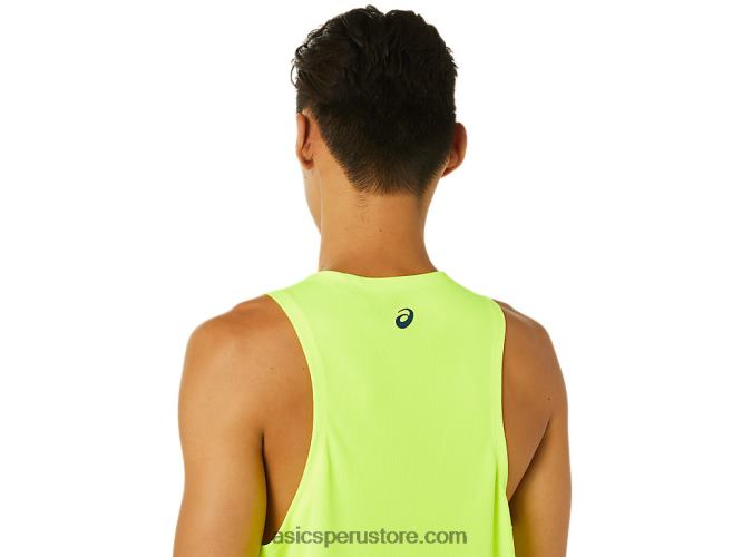 RPVB1619 amarillo de seguridad Asics camiseta sin mangas lam ready-set ii para hombre