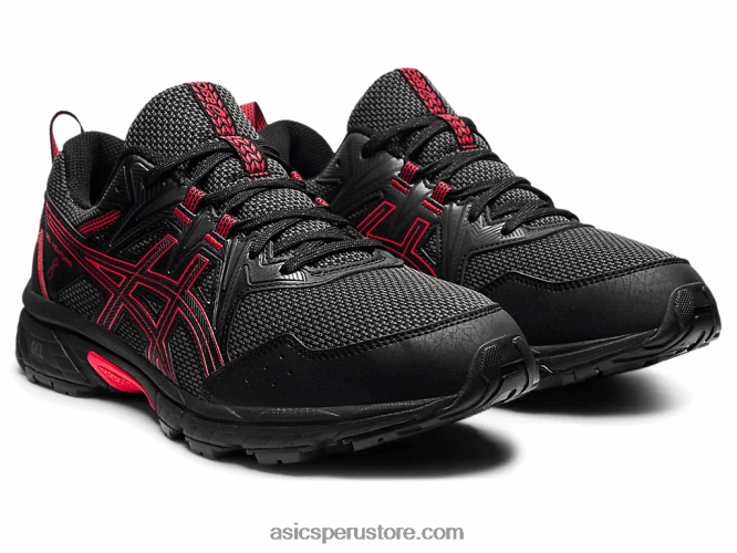 RPVB1621 negro/rojo eléctrico Asics empresa de gel 8