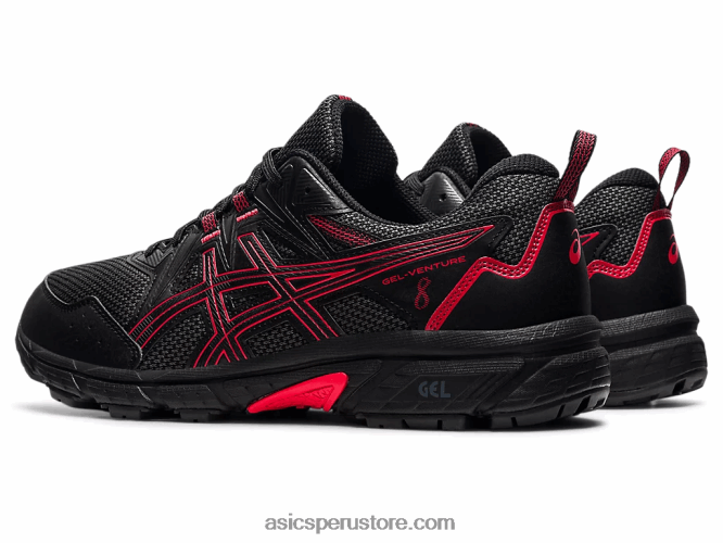 RPVB1621 negro/rojo eléctrico Asics empresa de gel 8