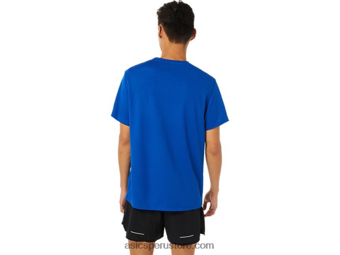 RPVB1622 azul Asics manga corta de la maratón de los hombres