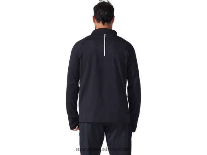 RPVB1626 rendimiento negro Asics cremallera de hombre thermopolis