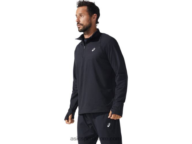 RPVB1626 rendimiento negro Asics cremallera de hombre thermopolis