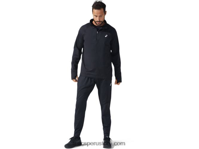 RPVB1626 rendimiento negro Asics cremallera de hombre thermopolis