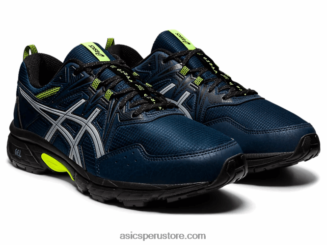 RPVB1628 azul francés/amarillo de seguridad Asics punzón gel-venture 8