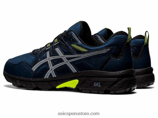 RPVB1628 azul francés/amarillo de seguridad Asics punzón gel-venture 8