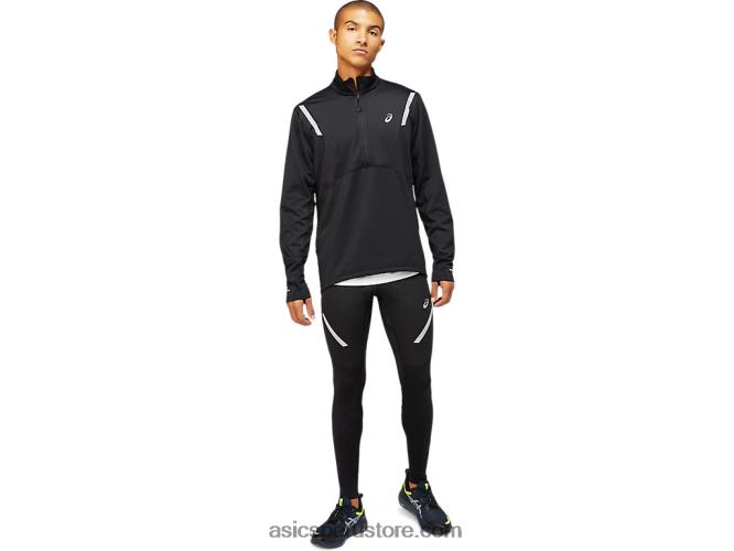 RPVB1629 rendimiento negro Asics top lite-show winter 1/2 zip hombre