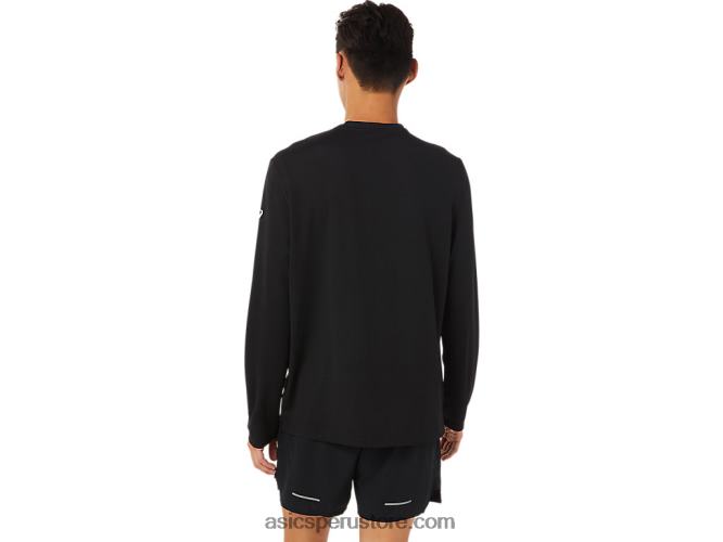 RPVB1638 rendimiento negro Asics camiseta de manga larga lam ready-set ii para hombre