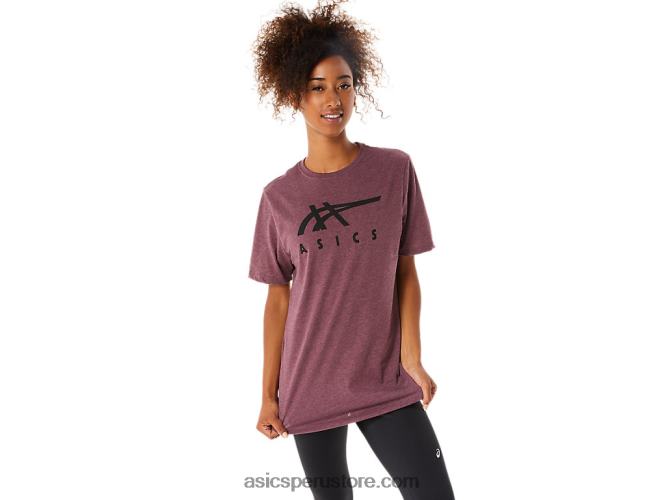 RPVB1643 Brezo profundo de Marte Asics playera de manga corta a rayas