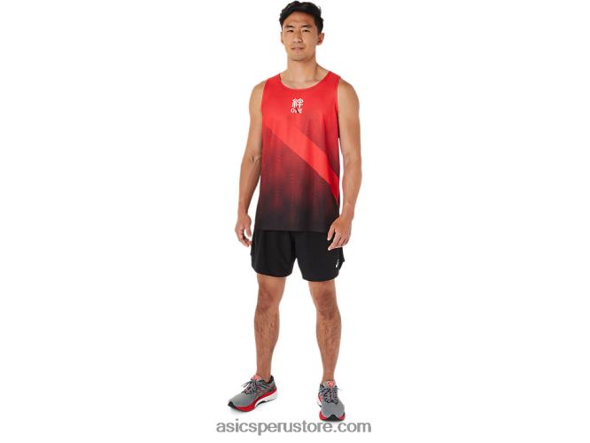 RPVB1648 rojo electrico Asics camiseta de hombre