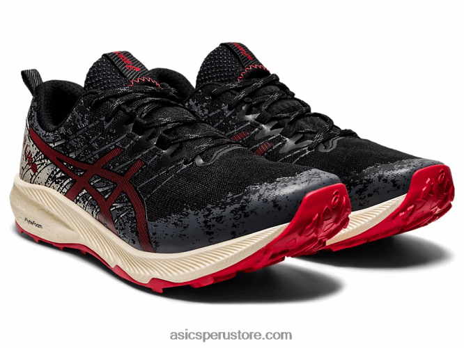 RPVB1661 negro/rojo eléctrico Asics fuji lite 2
