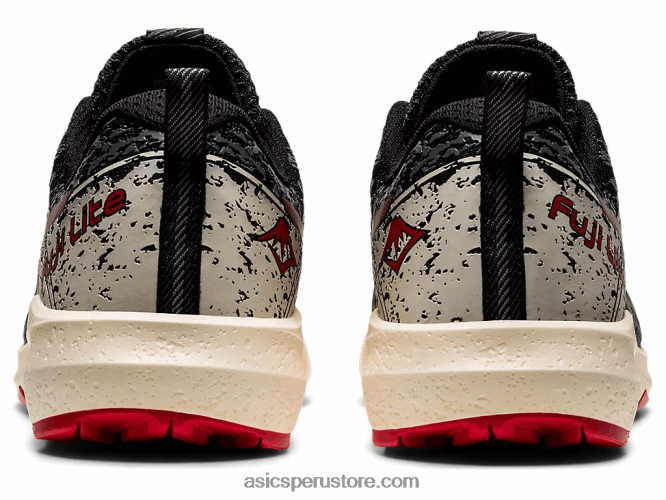 RPVB1661 negro/rojo eléctrico Asics fuji lite 2