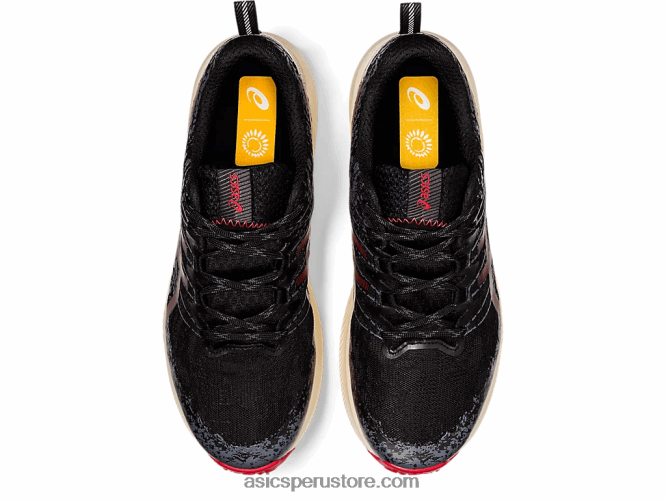 RPVB1661 negro/rojo eléctrico Asics fuji lite 2