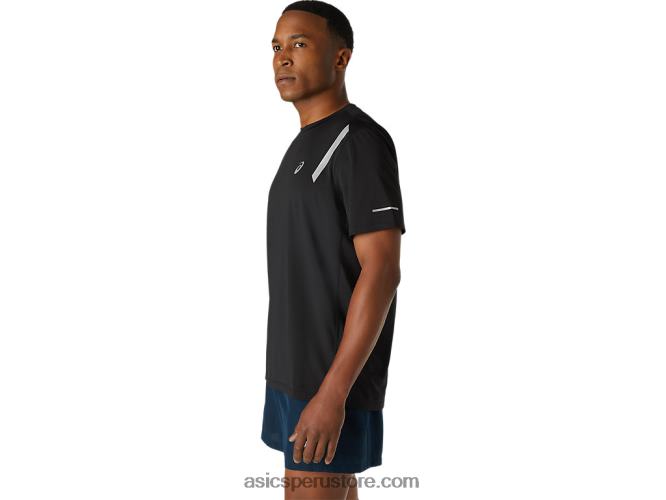 RPVB1671 rendimiento negro Asics top de manga corta para hombre lite-show