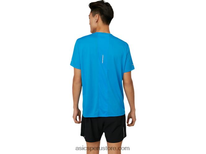 RPVB1674 azul eléctrico Asics top de manga corta para hombre lite-show