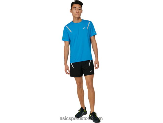 RPVB1674 azul eléctrico Asics top de manga corta para hombre lite-show