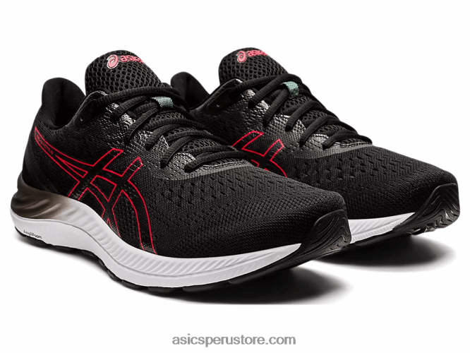 RPVB1696 negro/rojo eléctrico Asics gel-excite 8