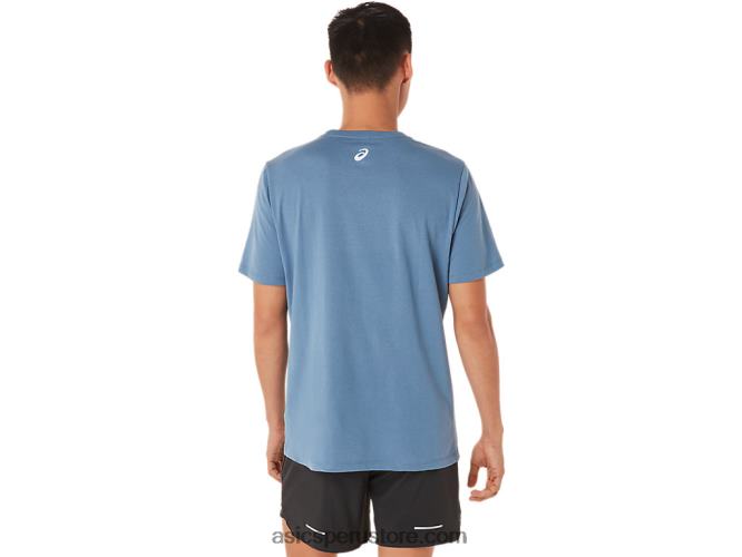 RPVB1700 tormenta azul Asics camiseta de manga corta del club de carrera