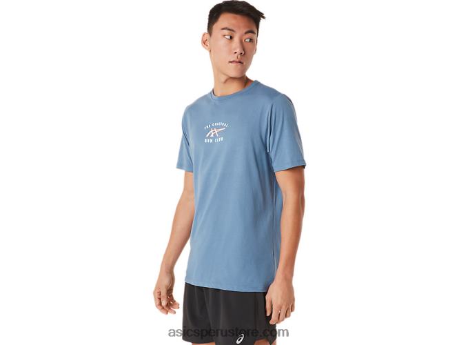 RPVB1700 tormenta azul Asics camiseta de manga corta del club de carrera