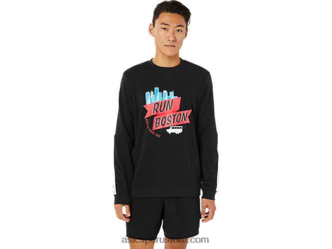 RPVB1702 rendimiento negro Asics tripulación bos de los hombres