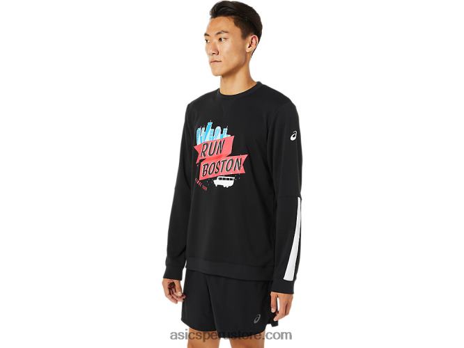 RPVB1702 rendimiento negro Asics tripulación bos de los hombres