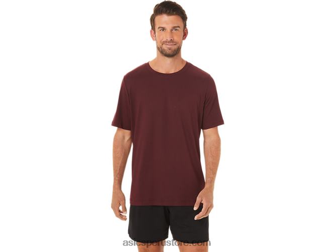 RPVB1703 Brezo profundo de Marte Asics camiseta de manga corta hthr tech para hombre