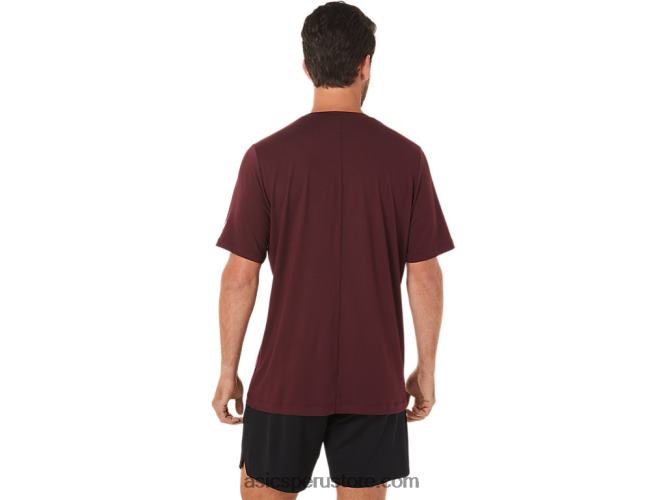 RPVB1703 Brezo profundo de Marte Asics camiseta de manga corta hthr tech para hombre