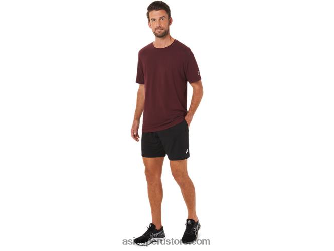 RPVB1703 Brezo profundo de Marte Asics camiseta de manga corta hthr tech para hombre