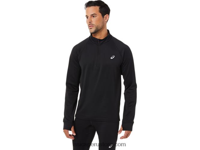 RPVB1708 rendimiento negro Asics hombre thermopolis invierno 1/2 cremallera
