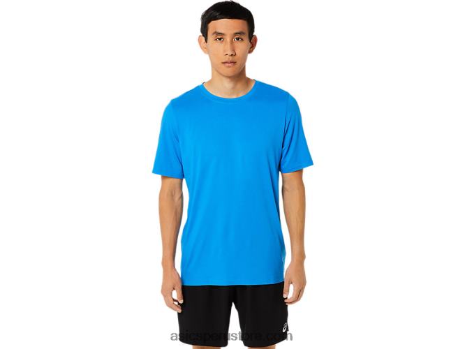 RPVB1710 brezo azul eléctrico Asics camiseta de manga corta hthr tech para hombre
