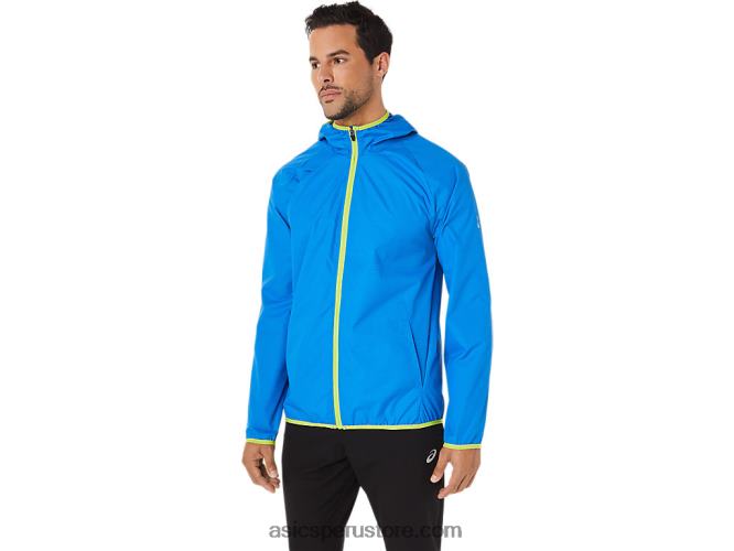 RPVB1712 tinte espacial azul eléctrico/ralladura de lima Asics chaqueta plegable para hombre