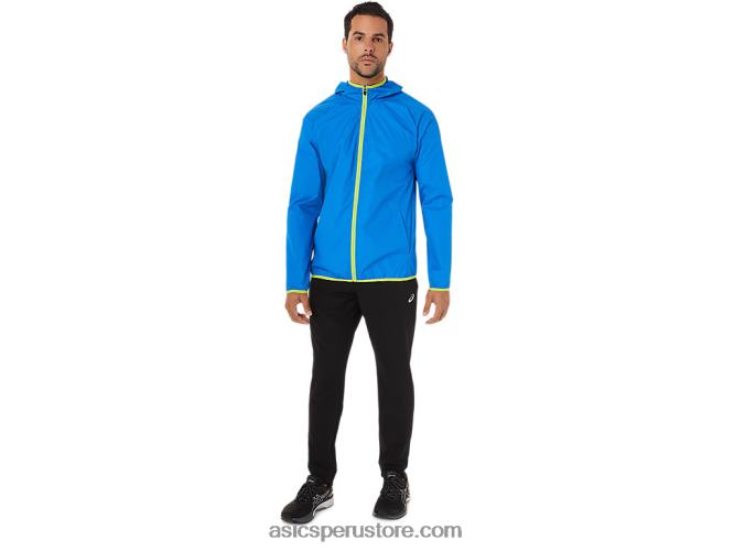 RPVB1712 tinte espacial azul eléctrico/ralladura de lima Asics chaqueta plegable para hombre