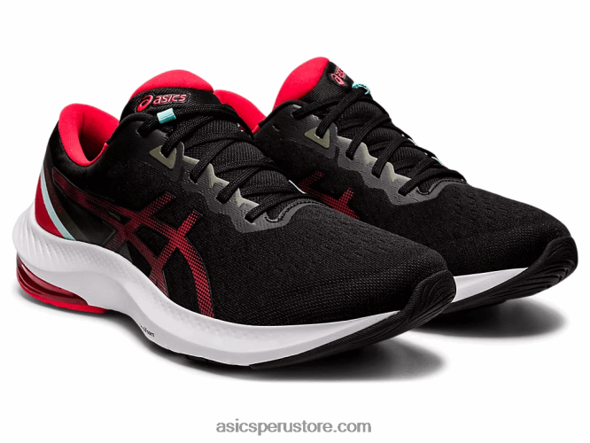 RPVB1729 negro/rojo eléctrico Asics pulso de gel 13