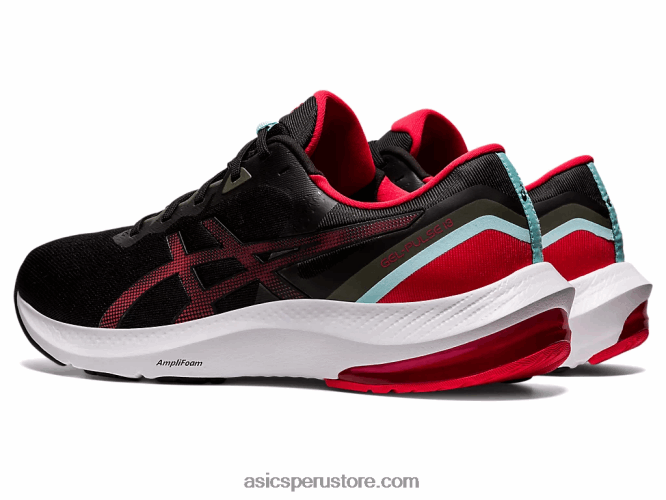 RPVB1729 negro/rojo eléctrico Asics pulso de gel 13