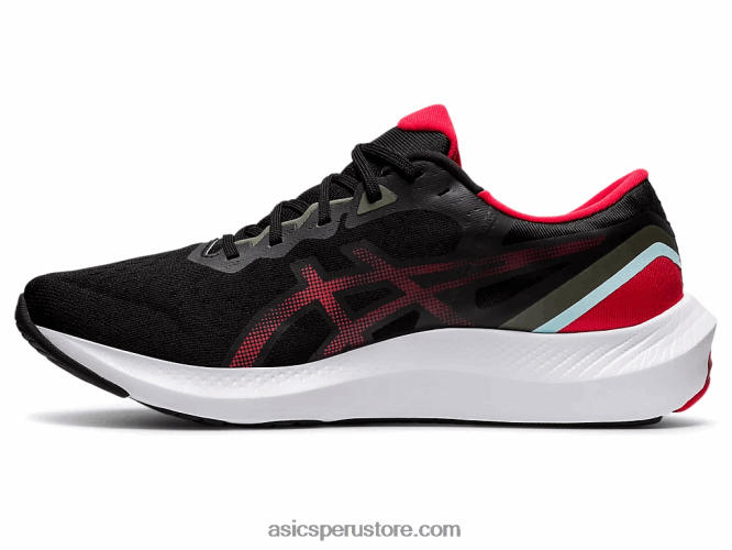 RPVB1729 negro/rojo eléctrico Asics pulso de gel 13