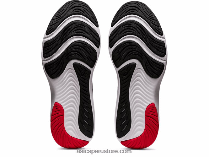 RPVB1729 negro/rojo eléctrico Asics pulso de gel 13