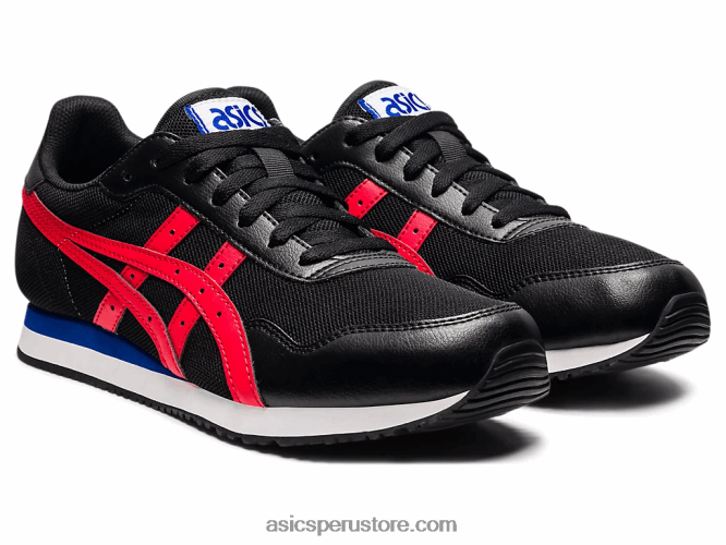 RPVB1740 negro/rojo eléctrico Asics corredor de tigre
