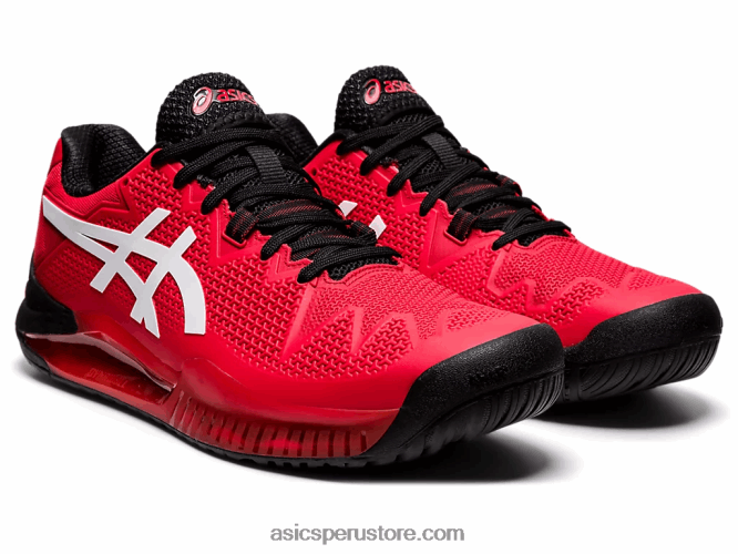RPVB1747 rojo eléctrico/blanco Asics resolución de gel 8