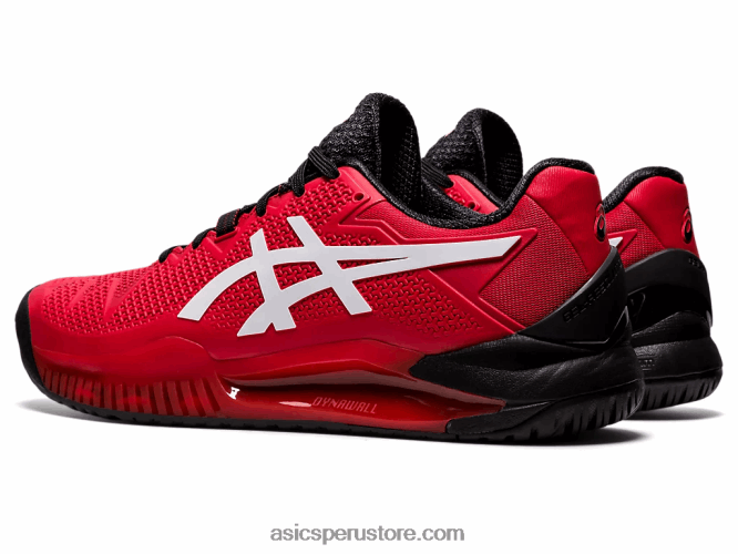 RPVB1747 rojo eléctrico/blanco Asics resolución de gel 8