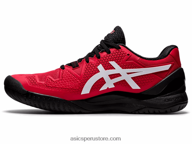 RPVB1747 rojo eléctrico/blanco Asics resolución de gel 8