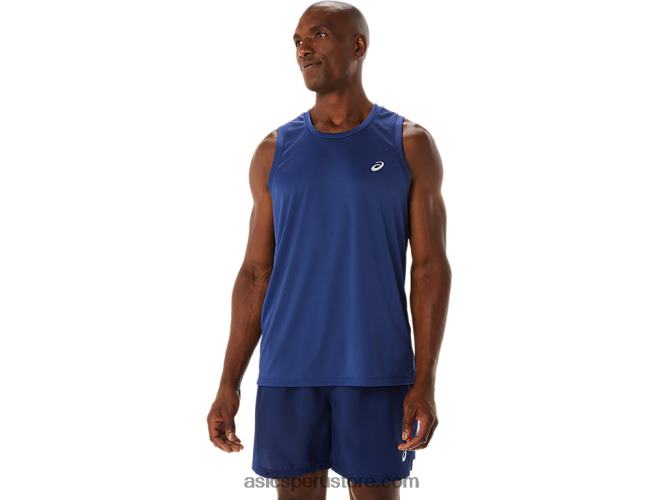 RPVB176 azul índigo Asics camiseta de lyte confeccionada para hombre