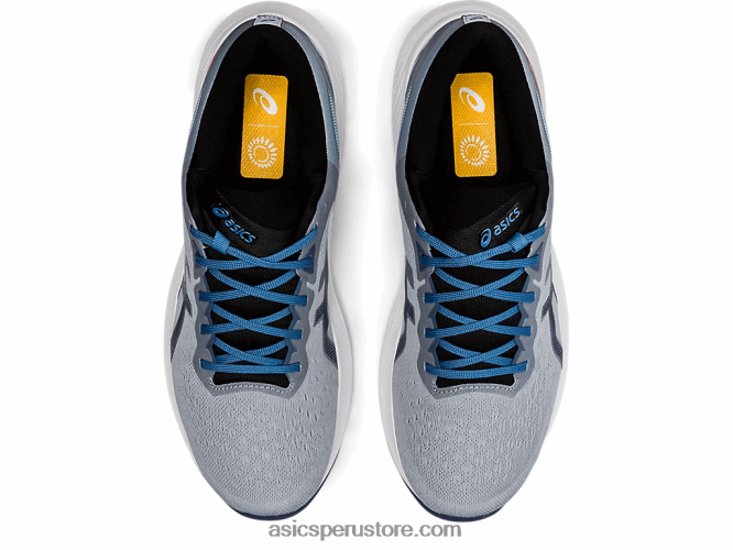 RPVB1762 gris piedmont/azul trueno Asics pulso de gel 13