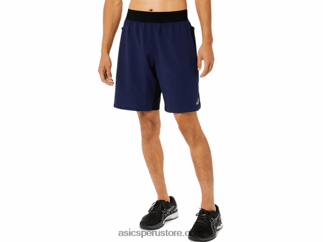 RPVB1763 chaquetón/negro rendimiento Asics pantalón corto mezclador de 9 pulgadas para hombre