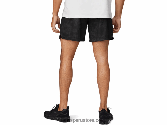 RPVB1779 rendimiento negro Asics pantalón corto de entrenamiento tejido de 7 pulgadas para hombre