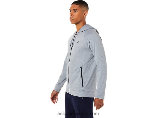 RPVB1780 brezo de yeso Asics sudadera con cremallera completa de tecnología para hombre