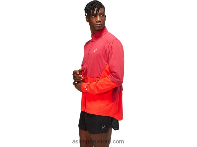 RPVB1783 burdeos/rojo eléctrico Asics chaqueta ventilada hombre