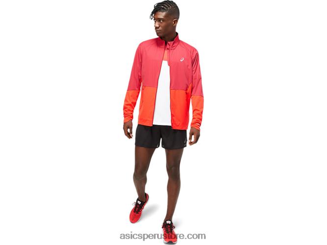 RPVB1783 burdeos/rojo eléctrico Asics chaqueta ventilada hombre