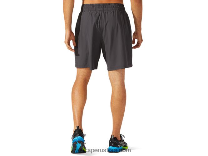 RPVB1786 gris grafito Asics pantalón corto tejido de tren de 7 pulgadas para hombre